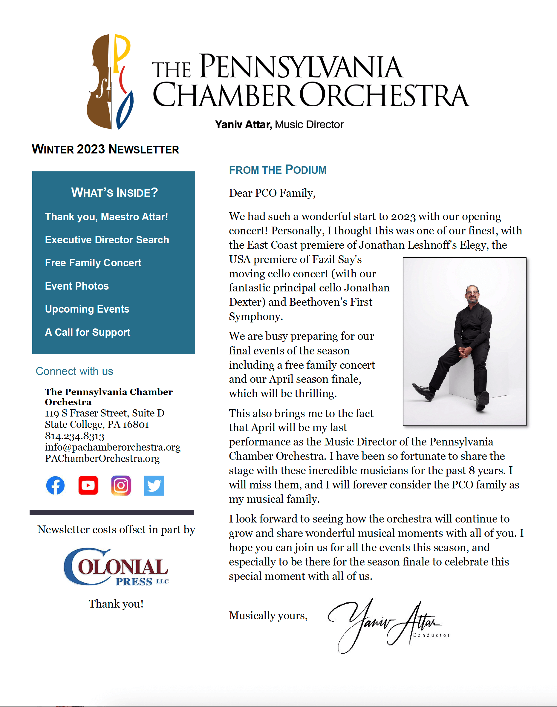 Pco Winter 2023 Newsletter